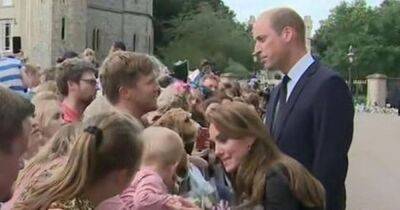 prince Harry - Meghan Markle - Kate Middleton - Windsor Castle - Royal Family - Williams - Kate Middleton seen gushing over cute baby as she thanks Royal well-wishers - ok.co.uk - USA