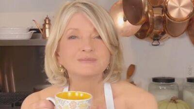 Martha Stewart - Martha Stewart, Queen of Thirst Traps, Sells Coffee Wearing Nothing But an Apron - glamour.com