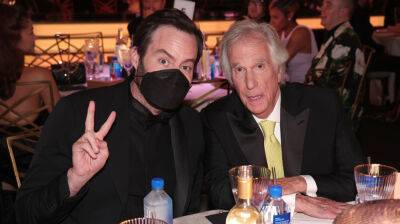 Emmy Awards - Henry Winkler - Anthony Carrigan - Bill Hader Is One of the Only Masked People at Emmy Awards 2022 - justjared.com - Los Angeles