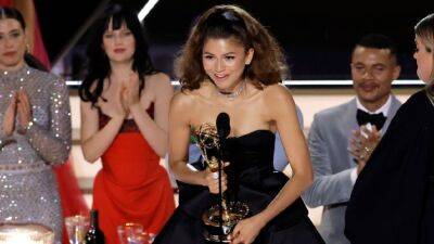 Sam Levinson - Zendaya Says Greatest Wish for 'Euphoria' Was to 'Heal' People as She Accepts History-Making Emmy - etonline.com - Los Angeles