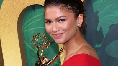 Sam Levinson - Zendaya Wore a Plunging Red Gown to Celebrate Her Historic Emmys Win - glamour.com