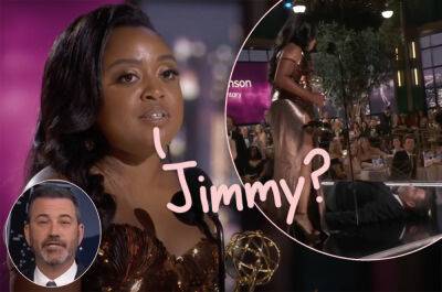 Jimmy Kimmel - Will Arnett - Quinta Brunson Responds To Twitter Backlash Over Jimmy Kimmel's Emmys Gag During Her Acceptance Speech! - perezhilton.com