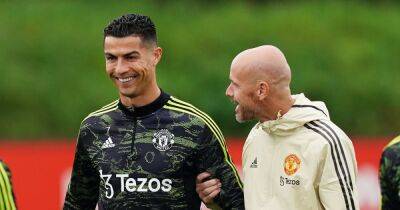 Cristiano Ronaldo - Darren Fletcher - Scott Mactominay - Leeds United - Michael Carrick - Five things spotted in Man United training as Erik ten Hag consults inner circle and has joke with Cristiano Ronaldo - manchestereveningnews.co.uk - Spain - Manchester - Portugal