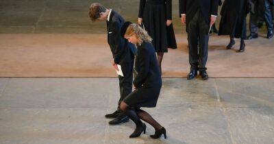 Wessexes' rarely-seen son James, 14, bows head as he joins Royals at Westminster Hall - www.ok.co.uk - Scotland - county Hall - city Westminster, county Hall - county Prince Edward