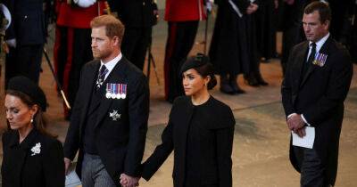 Elizabeth Queenelizabeth - Prince Harry - Elizabeth Ii II (Ii) - Meghan - Kate - Why hand-holding Prince Harry and Meghan are keen not to upset the hierarchy ahead of Queen Elizabeth’s funeral - msn.com - county Hall - city Westminster, county Hall