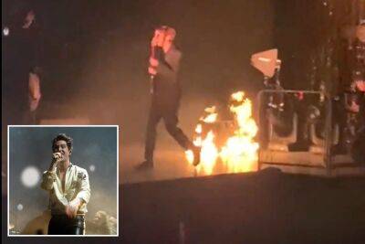 Panic! At The Disco fans scream ‘fire!’ as blaze breaks out during concert - nypost.com