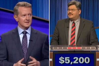 Ken Jennings - ‘Jeopardy’ fans revolt when Ken Jennings allows champ to correct wrong answer - nypost.com - Britain - Texas - Houston, state Texas - Virginia - county Arlington
