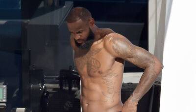 LeBron James Does a Shirtless Workout While Vacationing in Italy - www.justjared.com - Italy