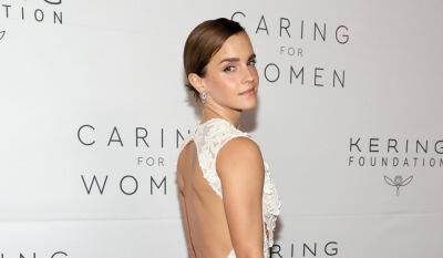 Emma Watson - Alexander Macqueen - Emma Watson Looks Gorgeous in Sheer Gown at Kering Foundation Dinner - justjared.com - New York