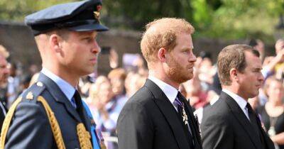 prince Harry - Meghan Markle - Kate Middleton - Zara Tindall - princess Royal - princess Beatrice - Prince Harry - Charles - prince William - Sophie Wessex - Anne Princessanne - duke Andrew - Peter Philips - Queen's grandchildren to hold special vigil beside coffin from William to Wessex son, 14 - ok.co.uk - Scotland - county Hall - city Westminster, county Hall - county Prince Edward