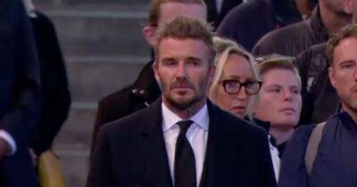 David Beckham - Elizabeth Ii II (Ii) - Royal Family - David Beckham emotional as he views Queen's coffin after queuing for 14 hours - ok.co.uk - London - county Hall - city Westminster, county Hall