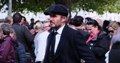 David Beckham causes clamour in the queue as he joins public to pay respects to Queen - www.msn.com - county Hall