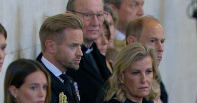 prince Harry - princess Royal - Prince Harry - Edward - Zara Phillips - prince William - Peter Phillips - Sophie Wessex - Royal Family - Sophie Wessex appears emotional as she joins Edward for vigil of the grandkids - ok.co.uk - county Hall - city Westminster, county Hall - county Prince Edward