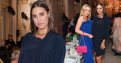 Simon Le-Bon - Roxy Horner - Amber Le Bon nails an understated look in a navy mini dress during LFW - msn.com - London - county Brown