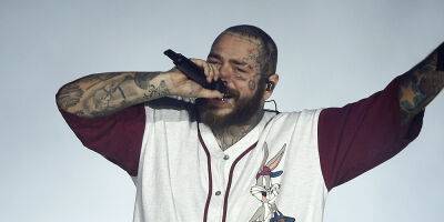 Post Malone Takes a Terrible Fall Onstage, Medics Rush In to Help - justjared.com - state Missouri - county St. Louis - county Rush