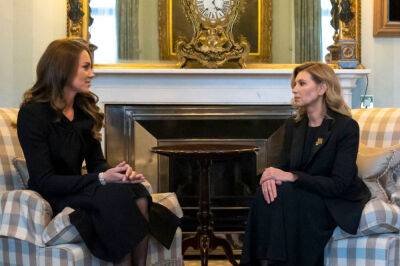 Kate Middleton - Williams - Kate Middleton Sits Down With Ukraine’s First Lady Olena Zelenska Ahead Of Queen’s Funeral - etcanada.com - county Hall - Ukraine - city Westminster, county Hall