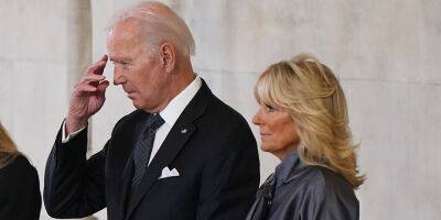 President Biden & First Lady Jill Biden Arrive to Pay Respects to Queen Elizabeth Ahead of Funeral - www.justjared.com - Britain - USA