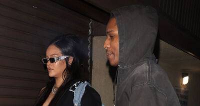 Ap Rocky - Rihanna & A$AP Rocky Spend Another Late Night at the Recording Studio in L.A. - justjared.com - Los Angeles