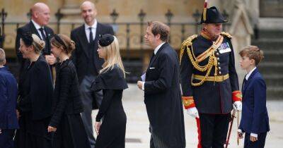 prince Louis - princess Charlotte - Elizabeth Ii II (Ii) - George - Tom Parker - Royal Family - queen consort Camilla - Charles Iii - Camilla’s family support her as non-Royal grandson, 12, attends Queen’s funeral - ok.co.uk