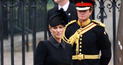 Zara Tindall - Mike Tindall - Royal Family - the late queen Elizabeth Ii II (Ii) - Zara Tindall cuts a sombre figure for final farewell to her grandmother the Queen - ok.co.uk - county Hall - Charlotte - city Westminster, county Hall