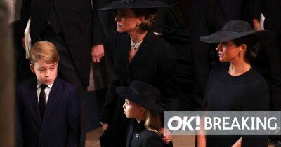 Meghan Markle - Kate Middleton - prince Louis - princess Charlotte - Kate comforts and reassures nervous Princess Charlotte during great-grandmother's funeral - ok.co.uk - Charlotte - city Charlotte