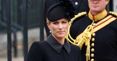 princess Diana - Beatrice Princessbeatrice - Zara Tindall - princess Beatrice - prince Philip - queen Victoria - Elizabeth Ii II (Ii) - Mike Tindall - Royal Family - Zara Tindall pays sweet tribute to Queen with pearl earrings at funeral - ok.co.uk - county Hall - city Westminster, county Hall