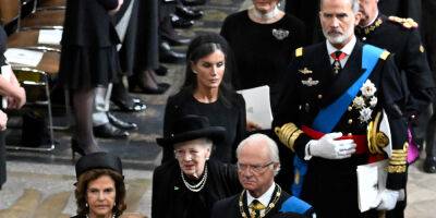 Elizabeth Ii Queenelizabeth (Ii) - Spain, Sweden & Japan Royals Attend Queen Elizabeth II's Funeral - See Every Guest Arrival Here - justjared.com - Britain - Spain - London - Sweden - Japan - county King And Queen