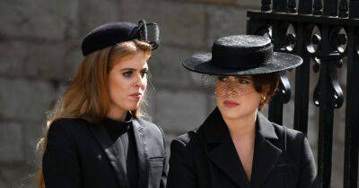 Beatrice Princessbeatrice - Sarah Ferguson - princess Beatrice - Royal Family - Princess Eugenie - Louise Windsor - Confusion as Princesses Beatrice and Eugenie appear to leave Queen's funeral early - ok.co.uk