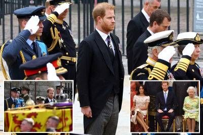 prince Harry - Meghan Markle - Kate Middleton - Elizabeth II - prince Andrew - prince William - Royal Family - Queen Elizabeth Ii - Charles Iii - Royals blasted for banning Prince Harry from salute, uniform at Queen’s funeral - nypost.com - Britain - Afghanistan