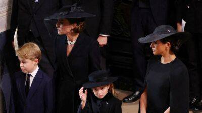 Meghan Markle - Elizabeth Queenelizabeth - Kate Middleton - Alexander Macqueen - Stella Maccartney - Kate Middleton and Meghan Markle Wore Repeat Fashion Moments to the Queen's Funeral - glamour.com