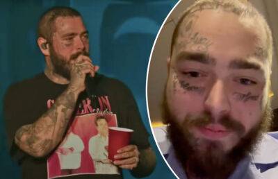 Dre London - Post Malone Breaks His Silence Following Nasty Onstage Fall During St. Louis Show - perezhilton.com - county St. Louis