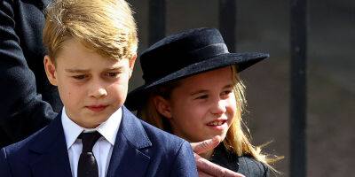 Elizabeth Queenelizabeth - Kate Middleton - Williams - Princess Charlotte Gives Prince George Helpful Reminder During Queen's Funeral - justjared.com