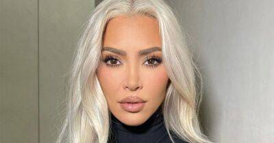 Kim Kardashian is doing her very best to bring back the contrasting root trend - www.ok.co.uk