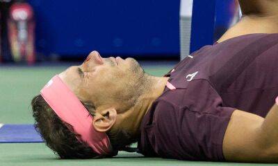Serena Williams - Rafael Nadal - Rafael Nadal ended up with a bleeding nose after accidentally hitting himself during the U.S Open - us.hola.com - Spain - USA