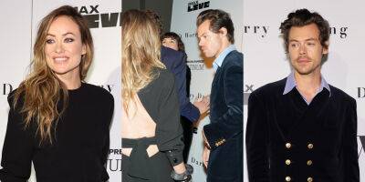 Olivia Wilde & Harry Styles Keep Distance at 'Dont' Worry Darling' NYC Premiere Except for Quick Interaction (Photos) - www.justjared.com - New York - Smith - county Douglas