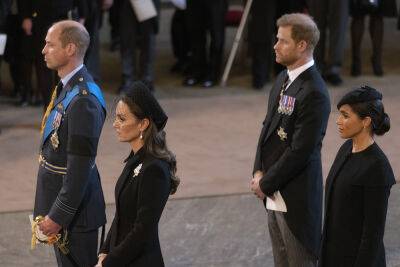 prince Harry - Meghan Markle - Elizabeth Queenelizabeth - Kate Middleton - princess Charlotte - Prince Harry - Elizabeth Ii II (Ii) - prince William - Queen Elizabeth Ii - What Prince Harry, Prince William said to each other at Queen’s funeral: lip reader - nypost.com - Britain - county Windsor - George - city Charlotte