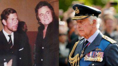 prince Harry - Elizabeth Ii Queenelizabeth (Ii) - Johnny Cash - Johnny Cash pictured with young King Charles III in photo shared by musician's daughter - foxnews.com - Britain - California - county Buckingham - city Beverly Hills, state California