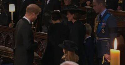 Meghan Markle - Judi James - princess Anne - Charles - Peter Phillips - Williams - Prince Harry made 'hand flick' gesture during tense moment at Queen's funeral, says body language expert - dailyrecord.co.uk - Britain - California - county Windsor - county Andrew - Charlotte - county Prince Edward