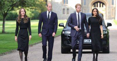 prince Harry - Meghan Markle - Omid Scobie - Kate Middleton - Elizabeth II - Prince Harry - William - prince William - Royal Family - How royal Fab Four supported each other after Queen's death including Meghan's sweet gesture - ok.co.uk - USA