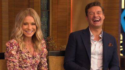 Kelly Ripa - Ryan Seacrest - Rachel Smith - Michael Strahan - Kelly Ripa and Ryan Seacrest Look Back at Their First Day on 'Live' Set Together (Exclusive) - etonline.com
