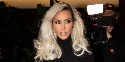 Kim Kardashian - Kim Kardashian Turns Sidewalk Into Her Runway at Dolce&Gabbana's Milan Offices - justjared.com - New York - Italy - city Milan, Italy