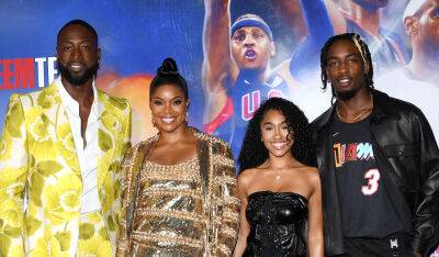 Kobe Bryant - Gabrielle Union & Dwyane Wade Go On Double Date with His Son Zaire at 'Redeem Team' Premiere - justjared.com - Hollywood - city Beijing