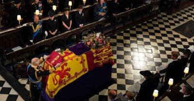 Queen Elizabeth’s name inscribed alongside Prince Philip’s on black marble slab to mark final resting place - www.msn.com - Britain - Belgium - county King George