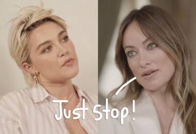 Florence Pugh - Olivia Wilde - 40 Don’t Worry Darling Crew Members Release Joint Statement Addressing On-Set Drama Rumors Between Florence Pugh & Olivia Wilde! - perezhilton.com - New York