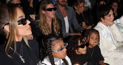 Khloe Kardashian - Kim Kardashian - Kris Jenner - Corey Gamble - Kim Kardashian Gets Support from Three of Her Kids at Dolce & Gabbana Show! - justjared.com - Italy - Chicago - city Milan, Italy