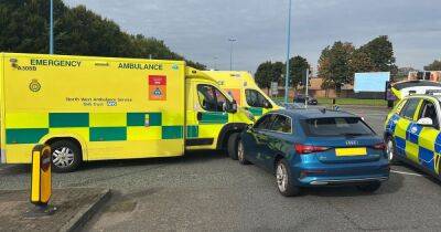 Martin Lewis - Audi drink driver arrested after crashing into ambulance carrying child patient - manchestereveningnews.co.uk - Manchester