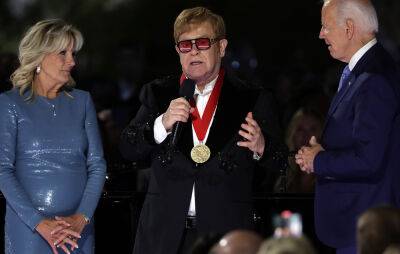 Elton John - Joe Biden - Laura Bush - Malala Yousafzai - Joe Biden awards Elton John with the National Humanities Medal - nme.com - Britain - USA