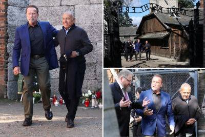 Arnold Schwarzenegger visits Auschwitz in message against hate - nypost.com