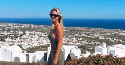 Christine McGuinness' sun soaked Greece getaway with Chelcee Grimes to Santorini - www.ok.co.uk - Greece - county Grimes