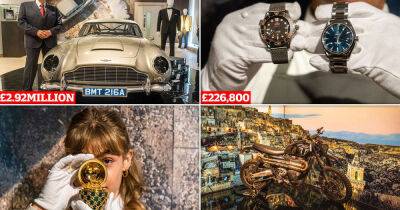 James Bond - Daniel Craig - Aston Martin - James Bond memorabilia fetches over £6m at London charity auction - msn.com - county Craig